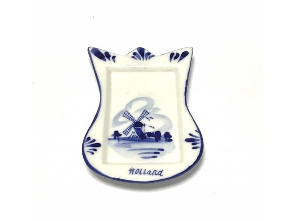 Tea bag holder delft blue tulip
