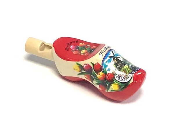 Clog pfeift rote Sohle