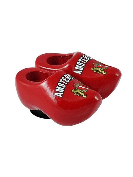 Rote Magnete Clogs Amsterdam
