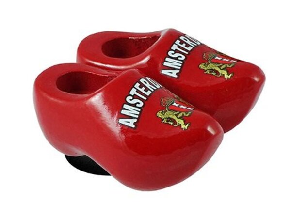 Rote Magnete Clogs Amsterdam