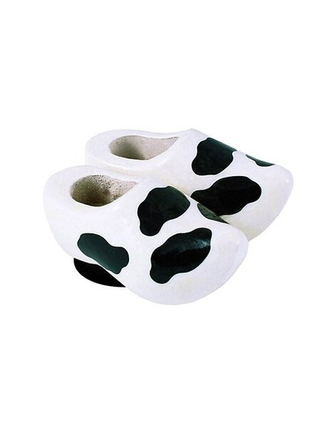 Weiße Magnete Clogs Kuh