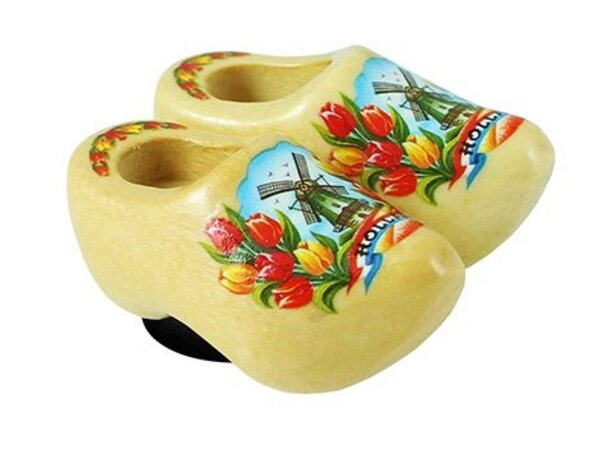 clogs with a magnet varnished