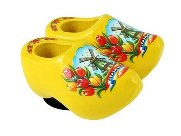 clogs with a magnet yellow