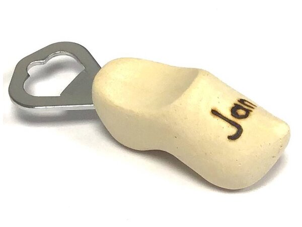 Bottle opener clog with engraving