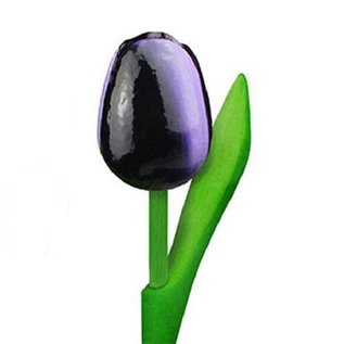 wooden tulips in the color dark purple 20cm