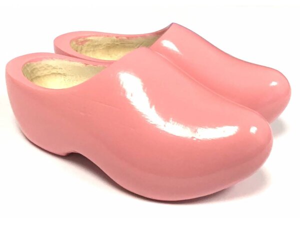 Rosa Kinder-Holzschuhe