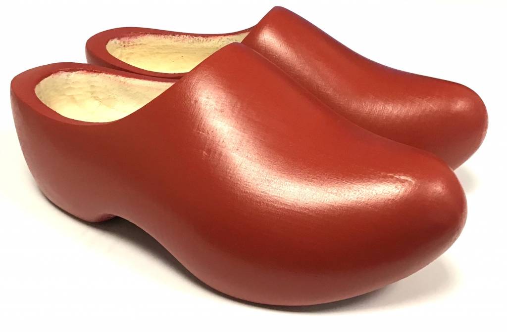 Red children's wooden shoes | quality 