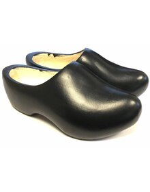 Schwarze Kinder-Holzschuhe