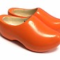 Orange children's wooden shoes