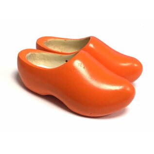 Orange wooden shoes