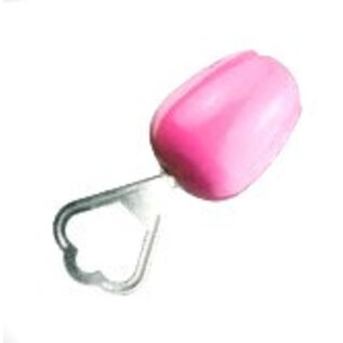 Bottle opener tulip pink - white