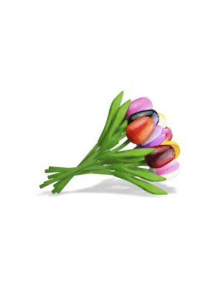 Strauß bunter Tulpen aus Holz