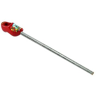 Bleistift Clog in Rot mit Mühle
