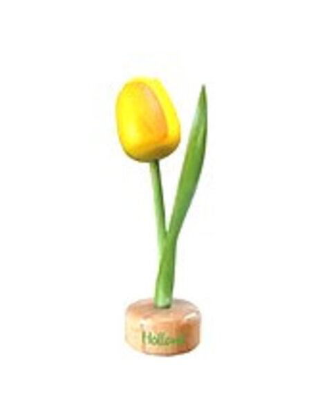 Holz Tulpe zu Fuß in gelb