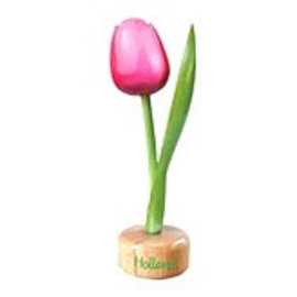 Holz Tulpe zu Fuß in Rosa