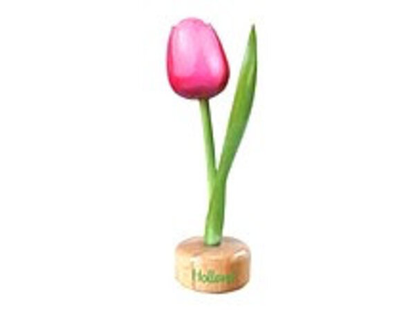 Holz Tulpe zu Fuß in Rosa