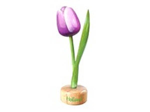 Holz Tulpe zu Fuß in violett