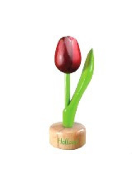 Holz Tulpe zu Fuß in Rot