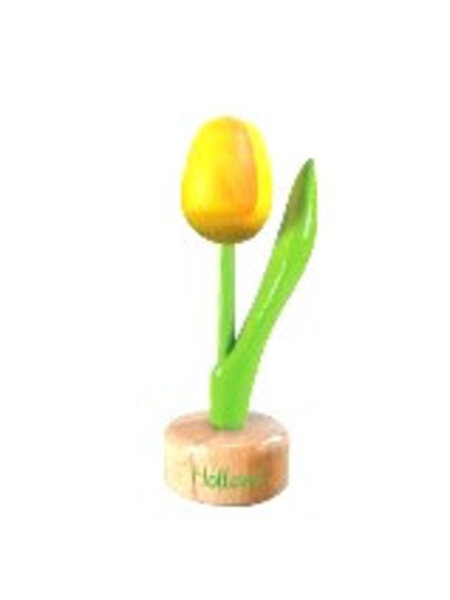Holz Tulpe zu Fuß in gelb