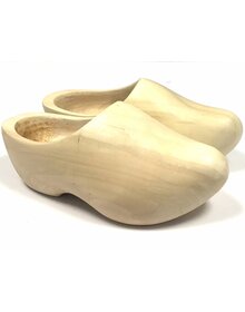 Children's wooden shoes clear lacquered.