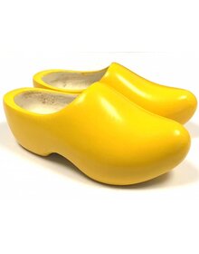 Gelbe Kinder Holzschuhe