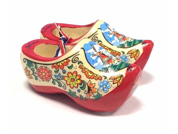 Nijhuis klompenfabriek souvenirs clogs red sole 10cm
