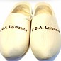 Wooden shoes with engraving