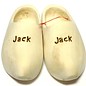 Wooden shoes with engraving