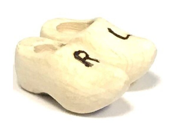 Pair souvenir clog with engraving 14 cm