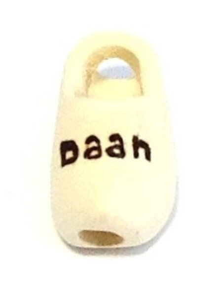 Tie clog with engraving 6 cm