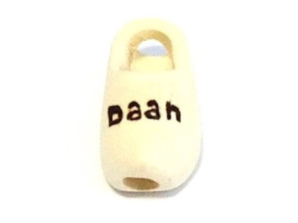 Tie clog with engraving 6 cm