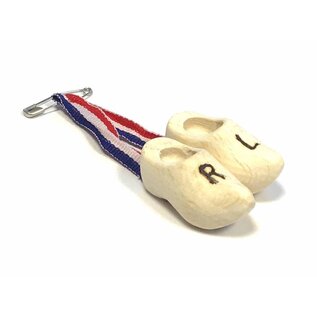 Corsage with 2 clogs 4 cm with engraving