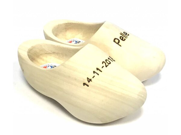 Nijhuis klompenfabriek Birth Clogs with engraving