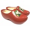  wooden shoes with a dog