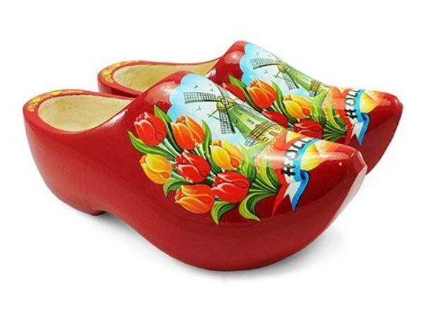Nijhuis Red Wooden Shoes with Windmill