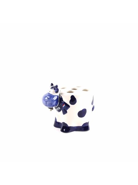 delft blue toothbrush holder cow