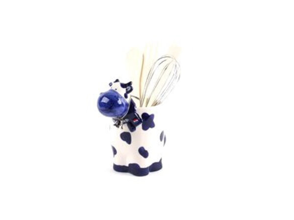 delft blue kitchen set cow