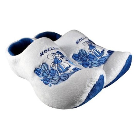 Mindful tone replika Clog slippers in the color white with a kissing couple