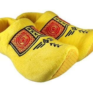 Clog slippers yellow with farmers motif