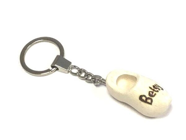 Keychain clog with engraving