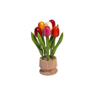 6 hölzerne Tulpe auf einem Fuß