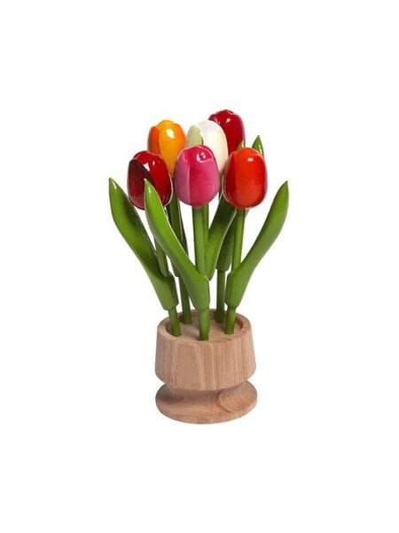6 wooden tulip on one foot