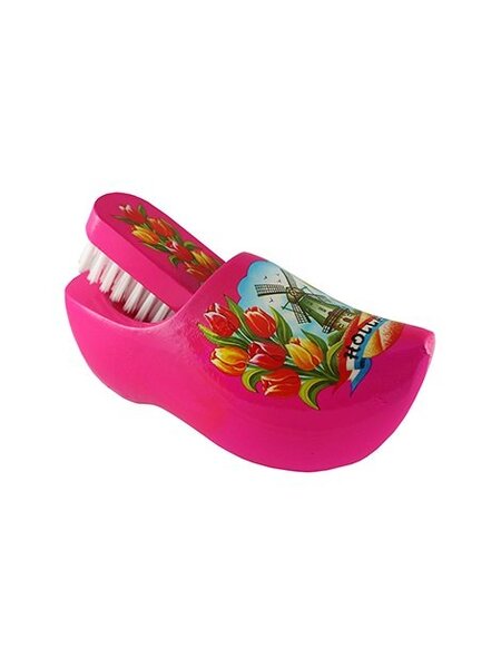 Rosa Bürste Clog