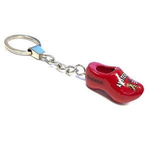 keychain with clog with text