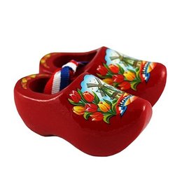 Red souvenir clogs 10cm