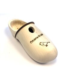 Vogelhaus Holzschuhe mit gravur
