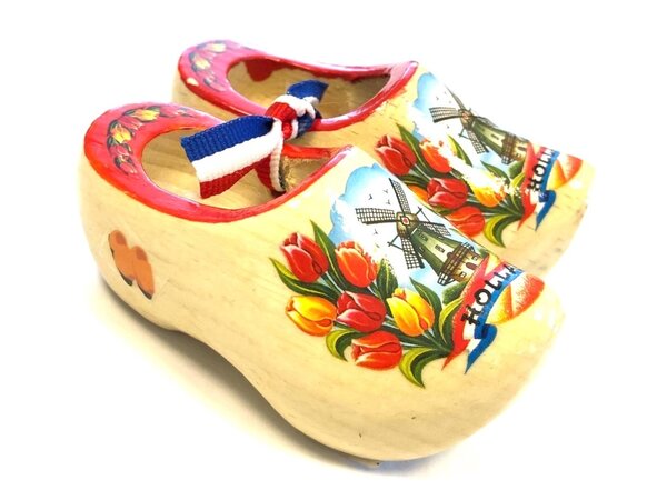 Nijhuis klompenfabriek Souvenirs klompjes 8cm met foto