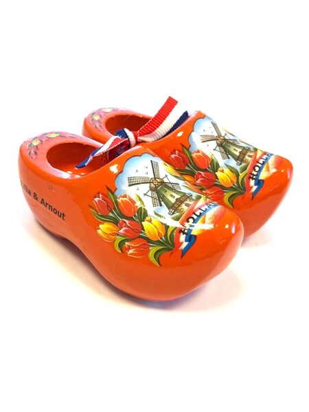 Souvenirs klompjes met tekst 10cm