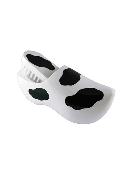 Bürste Clog mit Kuhmotiv