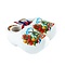  Witte souvenirs klompjes 6 cm